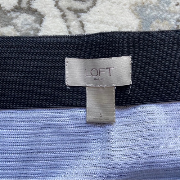 LOFT Striped Pencil Skirt - Picture 3 of 4